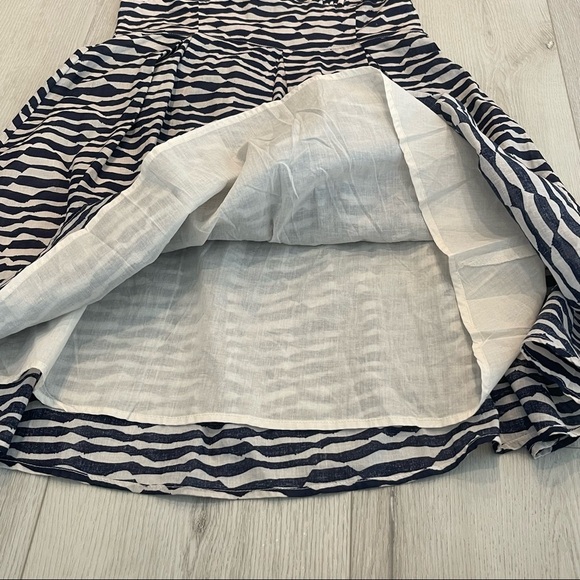 NWT JACK. Blue and White Striped V-Neck Spaghetti Strap Sundress Size M - Picture 6 of 11